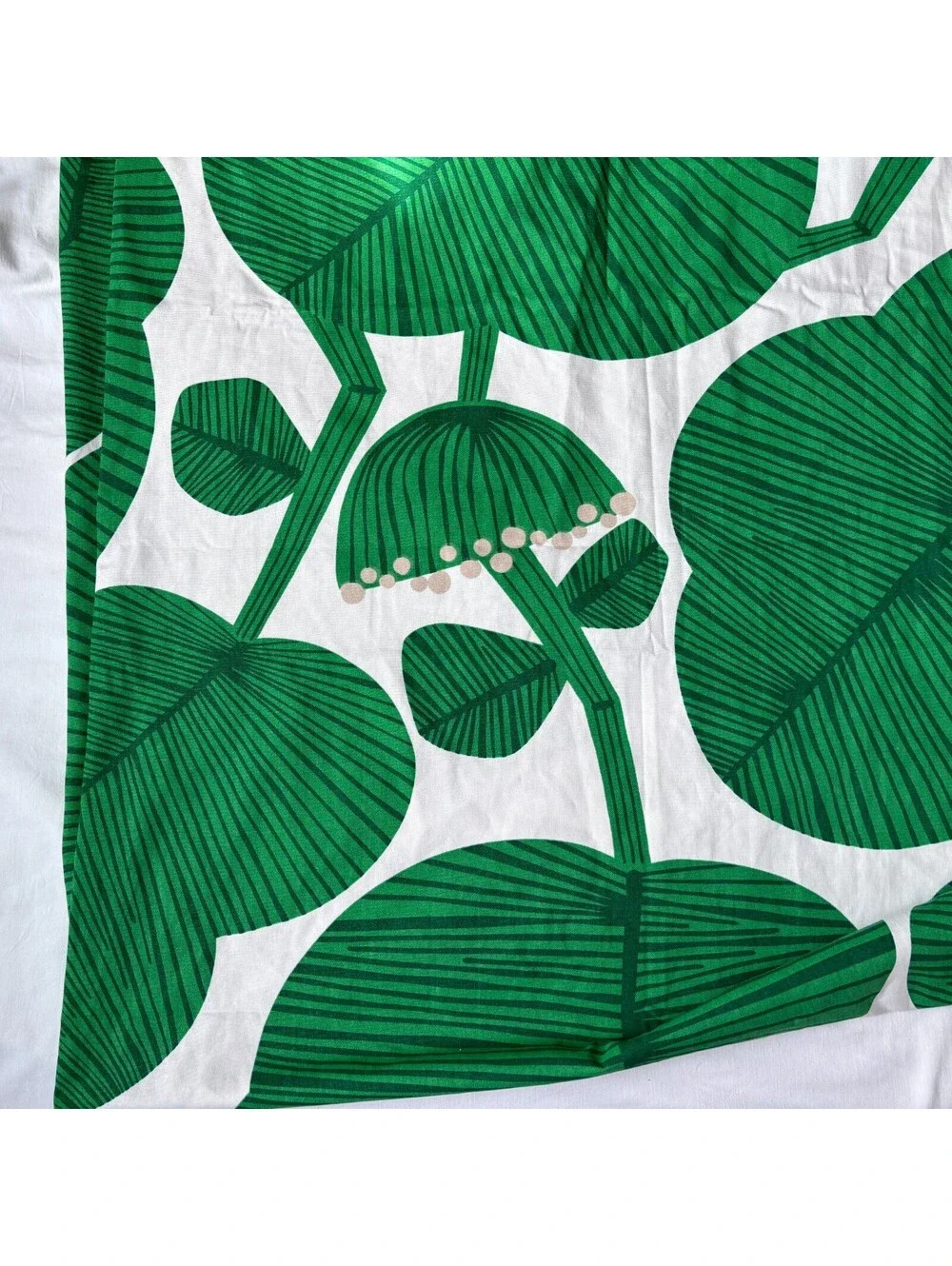 Ikea Fabric Green Tropical Print 59